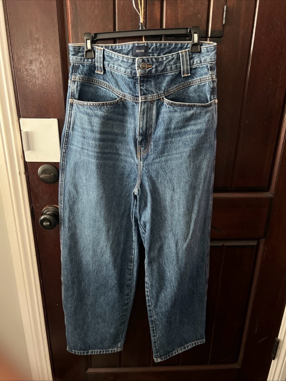 KHAITE women’s jeans Preen wide leg barrel in banning size 28